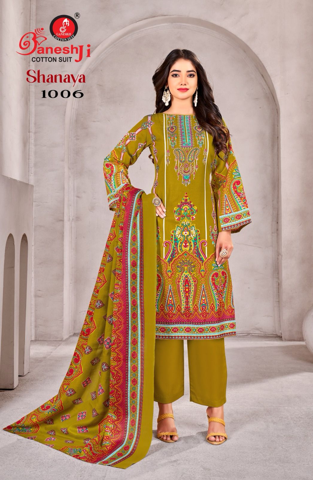 Shanaya Vol 1 By Ganeshji Karachi Cotton Dress Material Orders In India